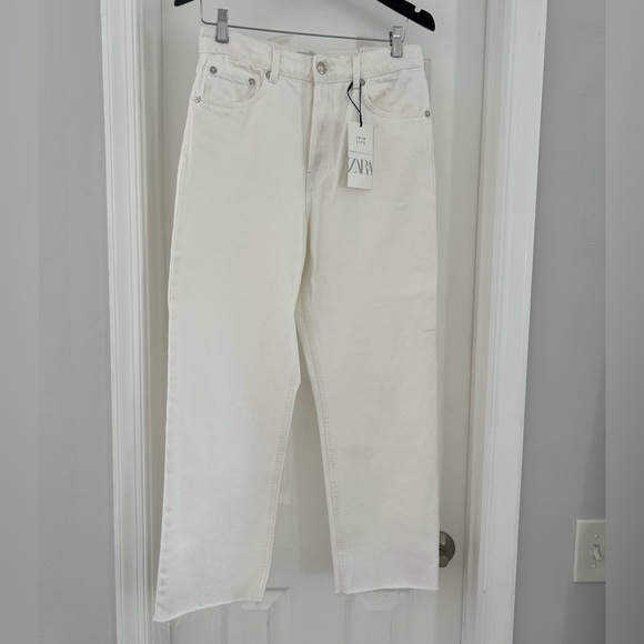 Brand new with tags Zara straight leg button up US 8 EU 40 0774/134/250 - Picture 1 of 5